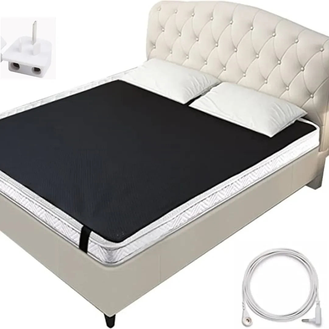 Grounding Leather Mattress Grounding Sleep Mat Conductive Leather Earthing Mattress Pad for Better Sleep Reduce Stress