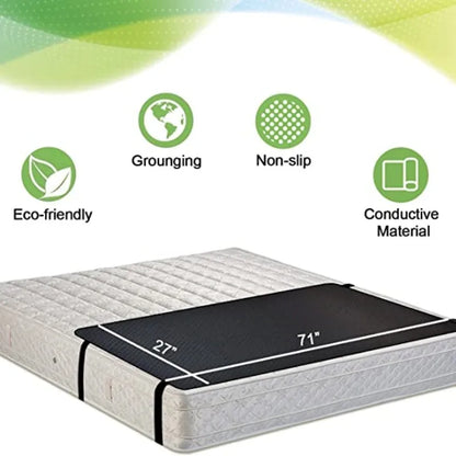 Grounding Leather Mattress Grounding Sleep Mat Conductive Leather Earthing Mattress Pad for Better Sleep Reduce Stress