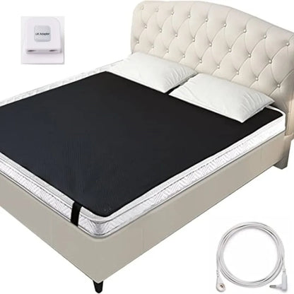 Grounding Leather Mattress Grounding Sleep Mat Conductive Leather Earthing Mattress Pad for Better Sleep Reduce Stress