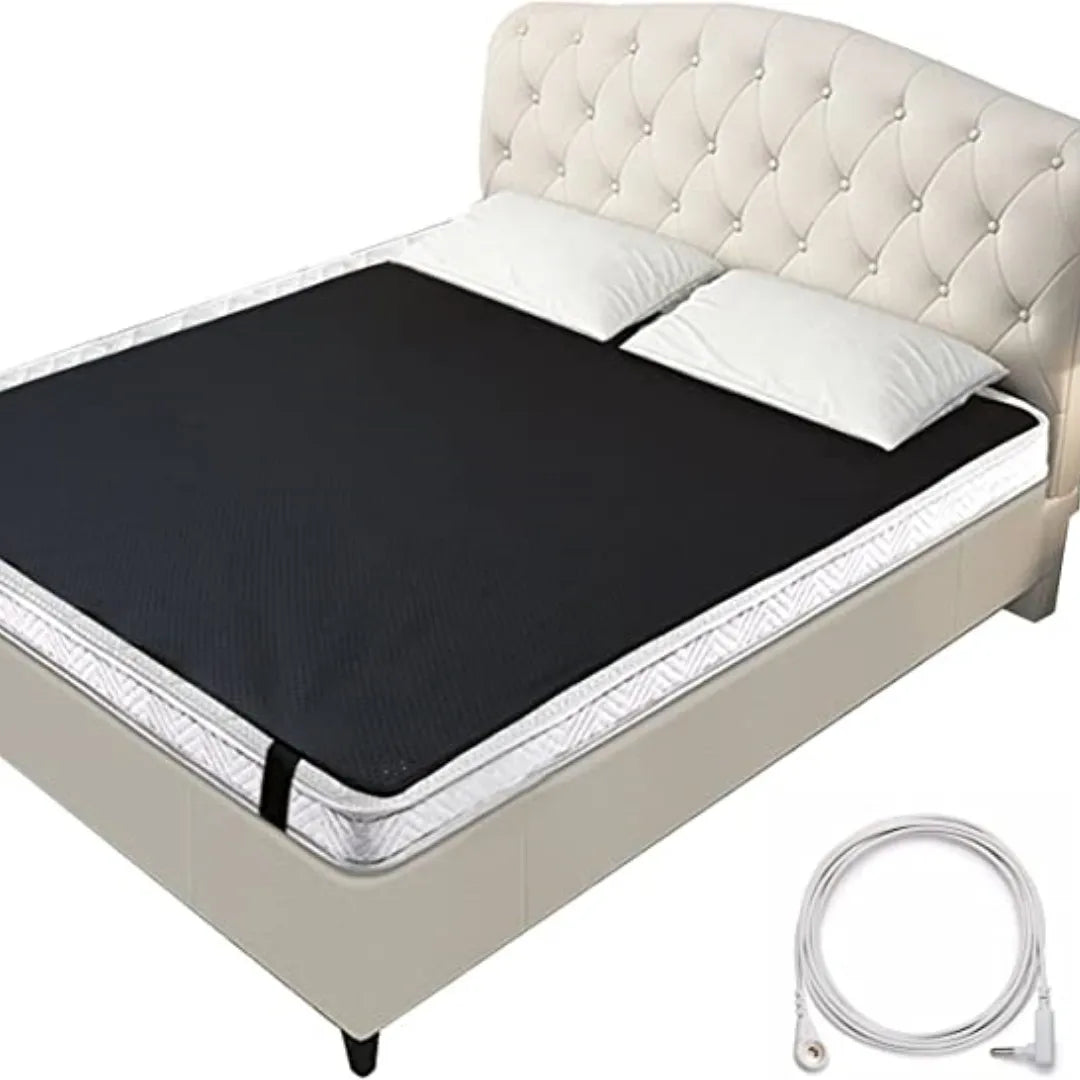 Grounding Leather Mattress Grounding Sleep Mat Conductive Leather Earthing Mattress Pad for Better Sleep Reduce Stress