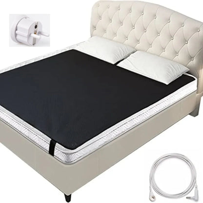 Grounding Leather Mattress Grounding Sleep Mat Conductive Leather Earthing Mattress Pad for Better Sleep Reduce Stress